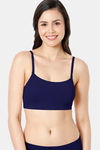 Amante Double Layered Non Wired Full Coverage Cami Bra - Medieval Blue — thumbnail 1